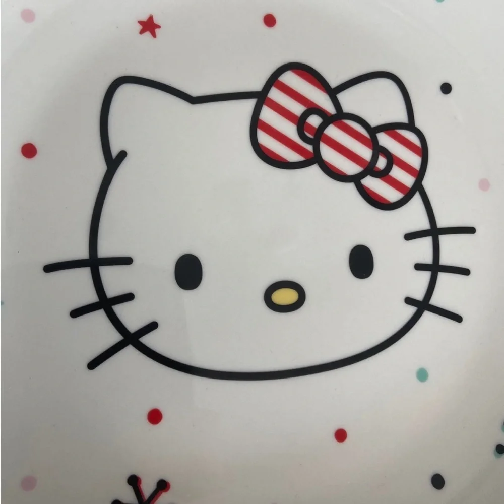Sanrio Hello Kitty 2022 Ceramic Christmas Plate New